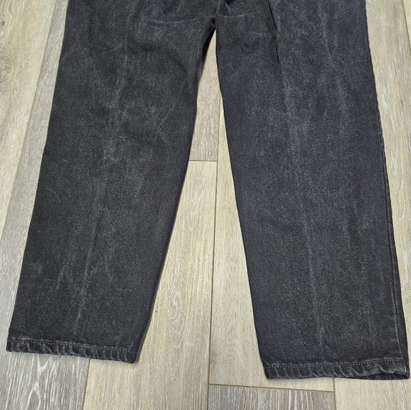 Levi’s Vintage 90s 550 Relaxed Fit Tapered Leg Black Denim Jeans Women's 15 - Picture 9 of 11
